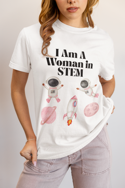 'I Am A Woman In STEM' Astronaut T-Shirt
