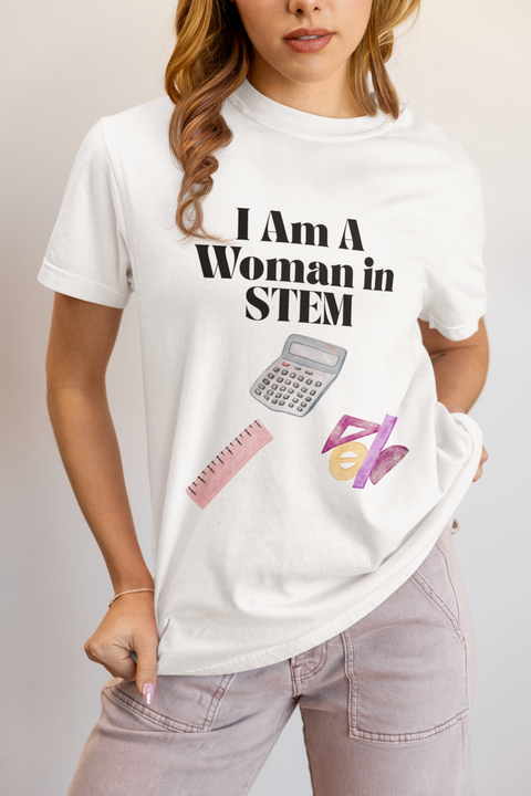 'I Am A Woman STEM' Mathematics Unisex T-Shirt
