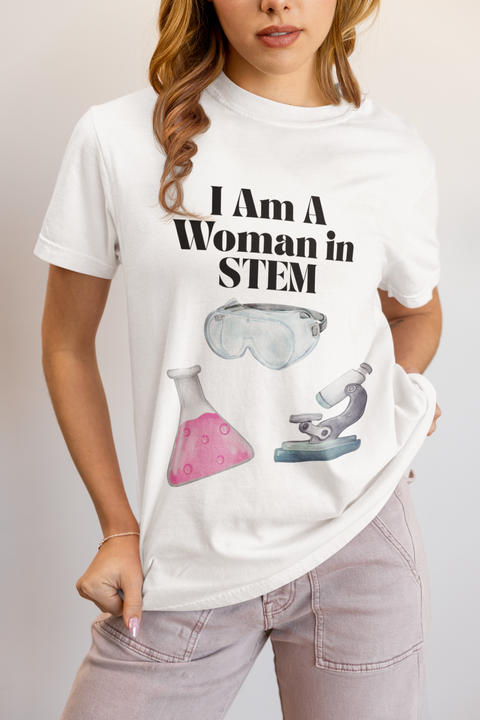 'I Am A Woman In STEM' Scientist Unisex T-shirt