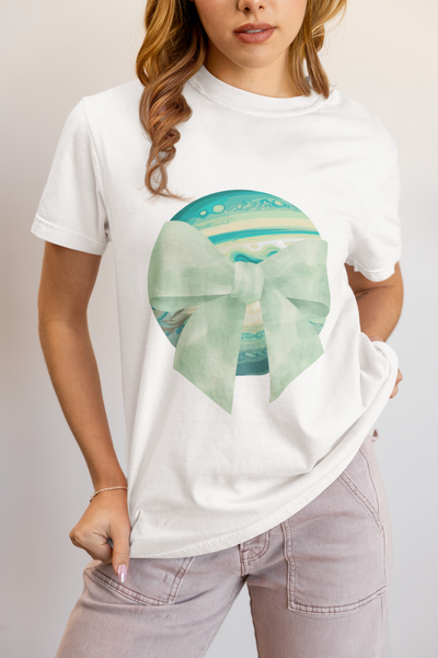 Green Planet Wrapped In A Bow Unisex T-Shirt