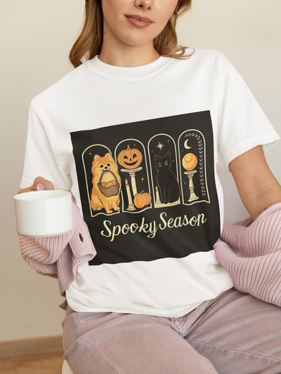 Spooky Season Pomeranain Unisex T-Shirt