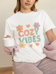 Cozy Vibes T-shirt - Unisex Garment-Dyed