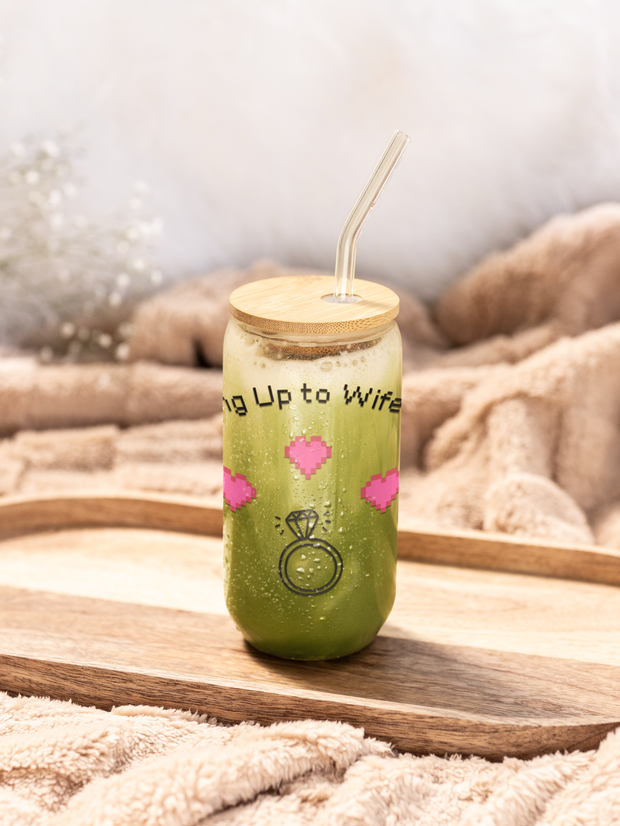 'Leveling Up To Wife Mode' Sipper Glass