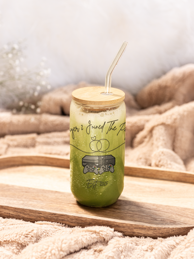 'Player 2 Joined The Party' 'Est. 2025' Sipper. Glass