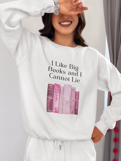 'I Like Big Books and I Cannot Lie' Unisex Crewneck Sweatshirt
