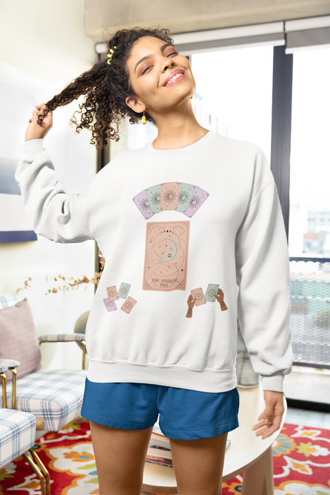 'The Hanged Man' Tarot Card Unisex Crewneck Sweatshirt