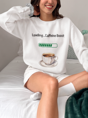 'Loading...Caffeine Boost' Unisex Crewneck Sweatshirt