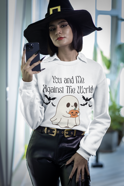 'You and Me Against The World' Unisex Crewneck Sweatshirt