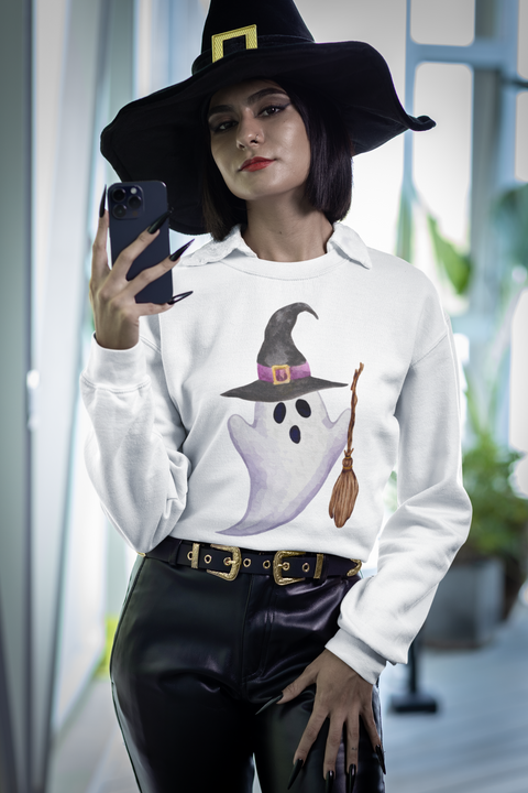 Holy Ghost Witch Unisex Crewneck Sweatshirt