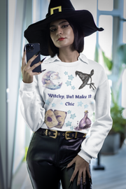 'Witchy, But Make It Cute' Unisex Crewneck Sweatshirt
