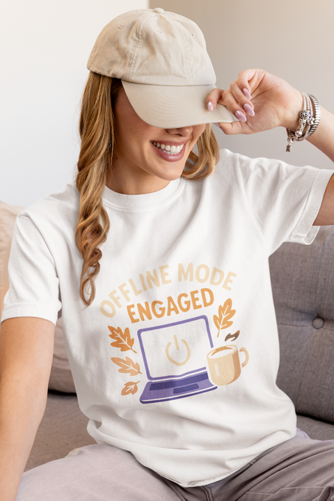 Offline Mode Engaged T-Shirt | Cozy Relaxation Tee, Perfect for Stay-at-Home Days, Unisex Gift for Tech Lovers, Cute Coffee Lover [...]