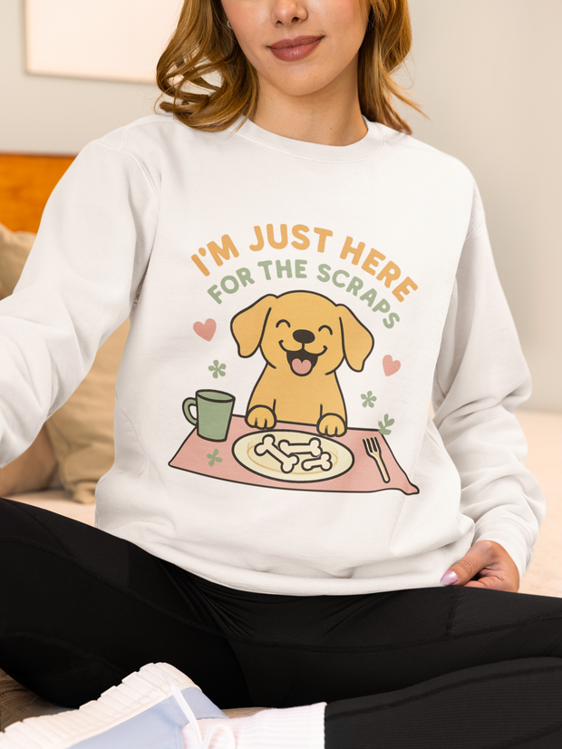 Playful Dog Sweatshirt for Pet Lovers, Unisex Crewneck, Cozy Gift for Dog Owners, Animal Lovers, Cute Pet-Themed Apparel