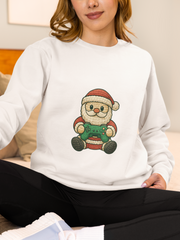 Cozy Santa Sweatshirt, Unisex Christmas Crewneck, Holiday Apparel, Festive Gift, Winter Wardrobe Staple