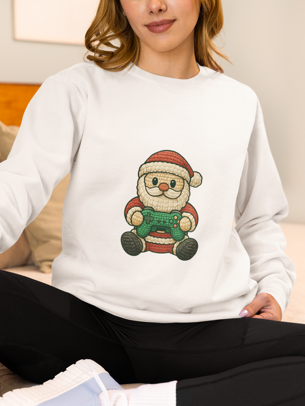 Cozy Santa Sweatshirt, Unisex Christmas Crewneck, Holiday Apparel, Festive Gift, Winter Wardrobe Staple