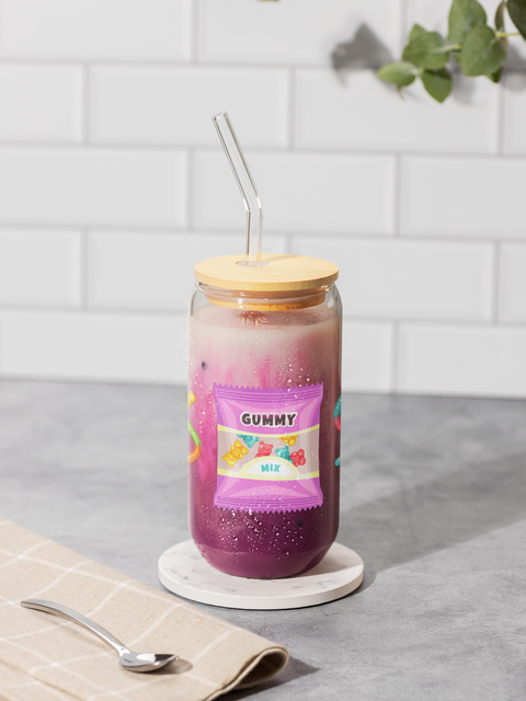 Gummy Bear Mix Sipper Glass