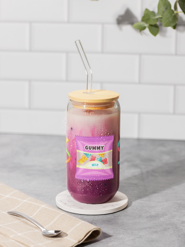 Gummy Bear Mix Sipper Glass