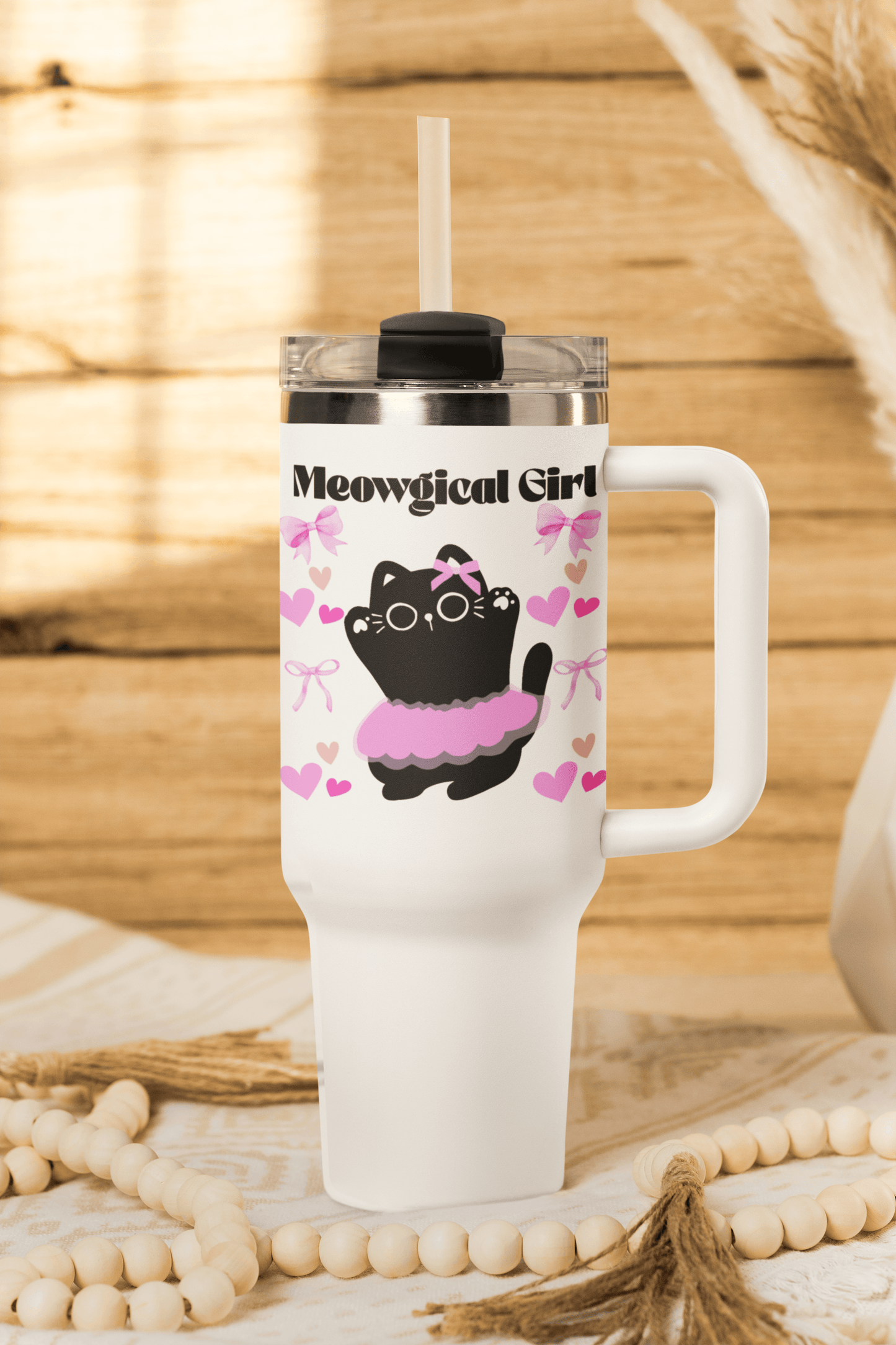 'Meowgical Girl' Insulated Travel Mug, 40oz