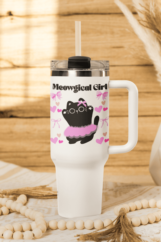 'Meowgical Girl' Insulated Travel Mug, 40oz