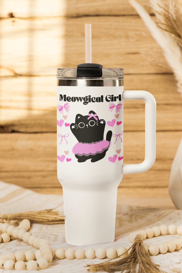 'Meowgical Girl' Insulated Travel Mug, 40oz