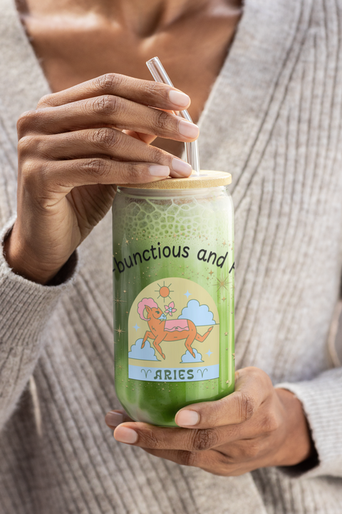 Aries 'Ram-bunctious and Proud' Sipper Glass