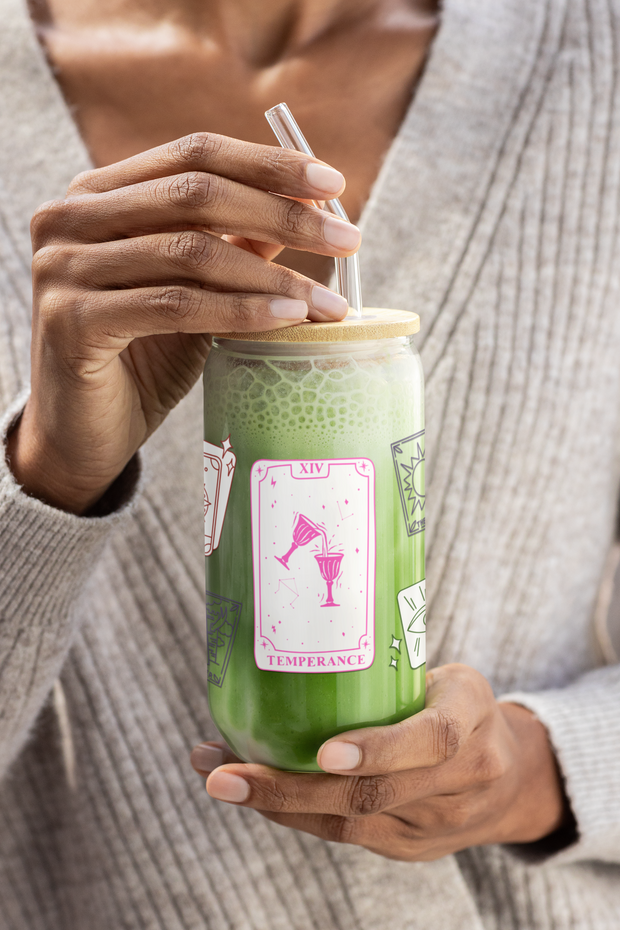 'Temperance' Tarot Card Sipper Glass