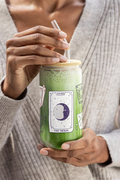 'The Moon' Tarot Card Sipper Glass