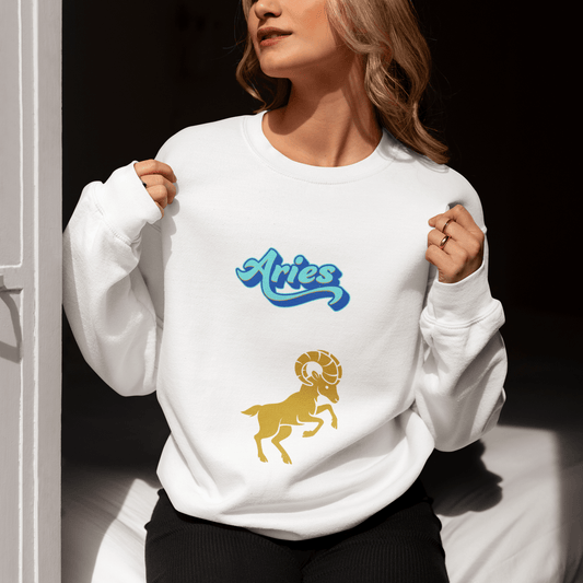 'Aries' Zodiac Unisex Crewneck Sweatshirt