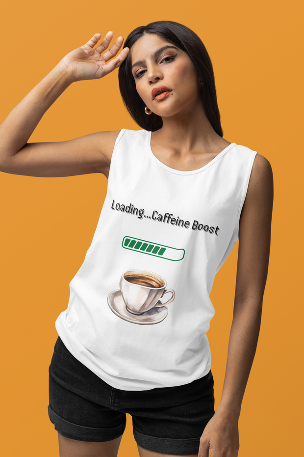 'Loading...Caffeine Boost' Unisex Tank Top