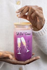 ''I Do' Crew' Sipper Glass