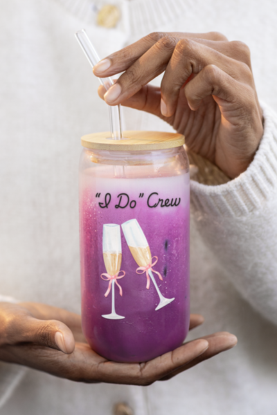 ''I Do' Crew' Sipper Glass