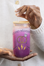 'Wizarding Wedding Vibes' Sipper Glass