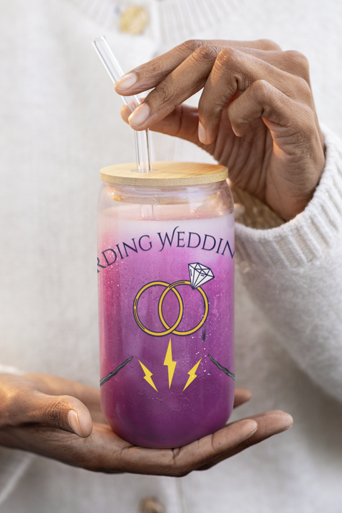 'Wizarding Wedding Vibes' Sipper Glass