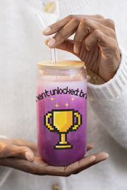 'Achievement Unlocked: Bride-To-Be' Sipper Glass