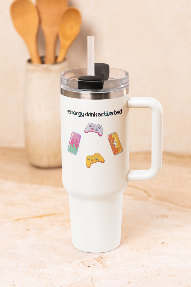 'Energy Drink Activated' Insulated Travel Mug, 40oz