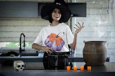 Purple Pumpkin Wrapped In A Bow Unisex T-Shirt