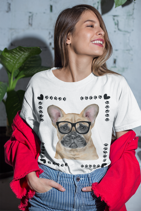 Geeky Good French Bulldog Unisex T-Shirt