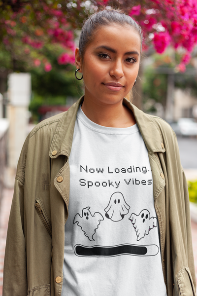 'Now Loading...Spooky Vibes' Unisex T-Shirt